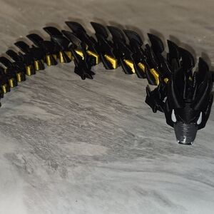Black and Yellow 3D Printed Marvel Dragon